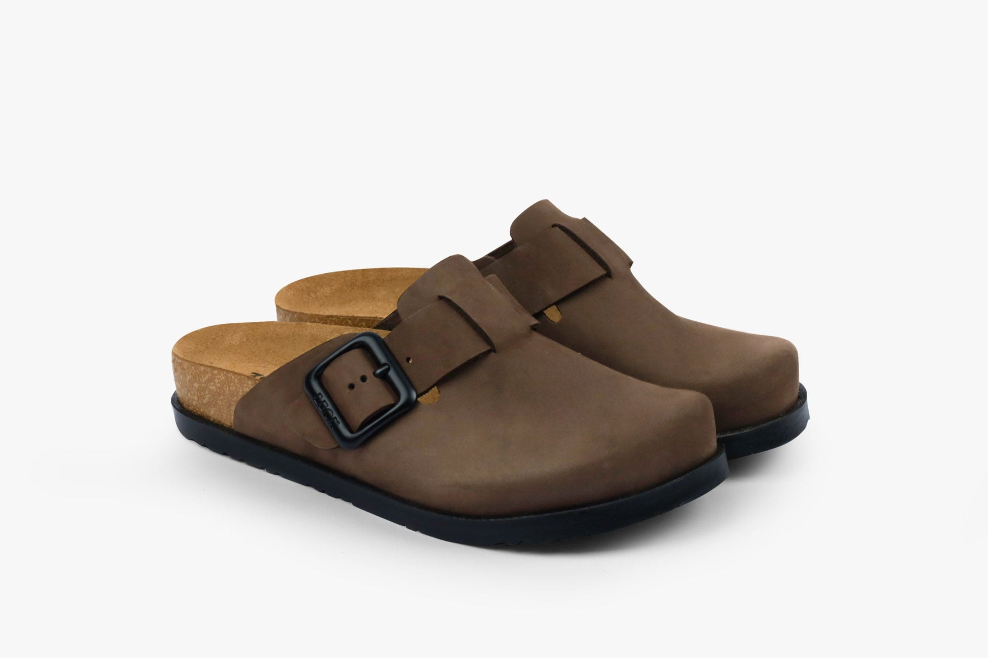 Zira II dame læder clogs - brun