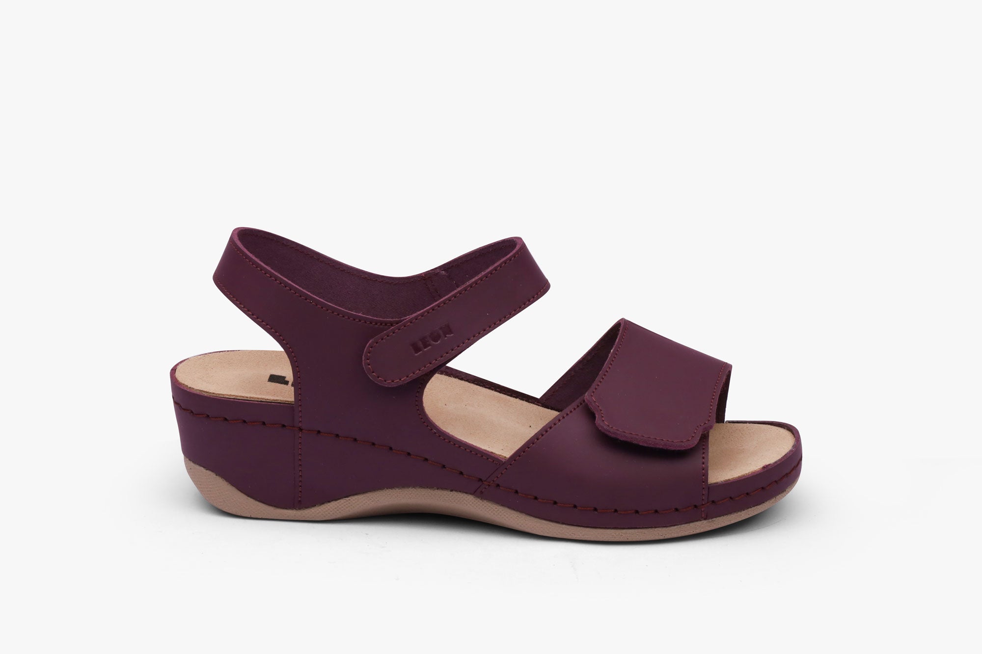 Aurora V dame Læder sandal - bordeaux