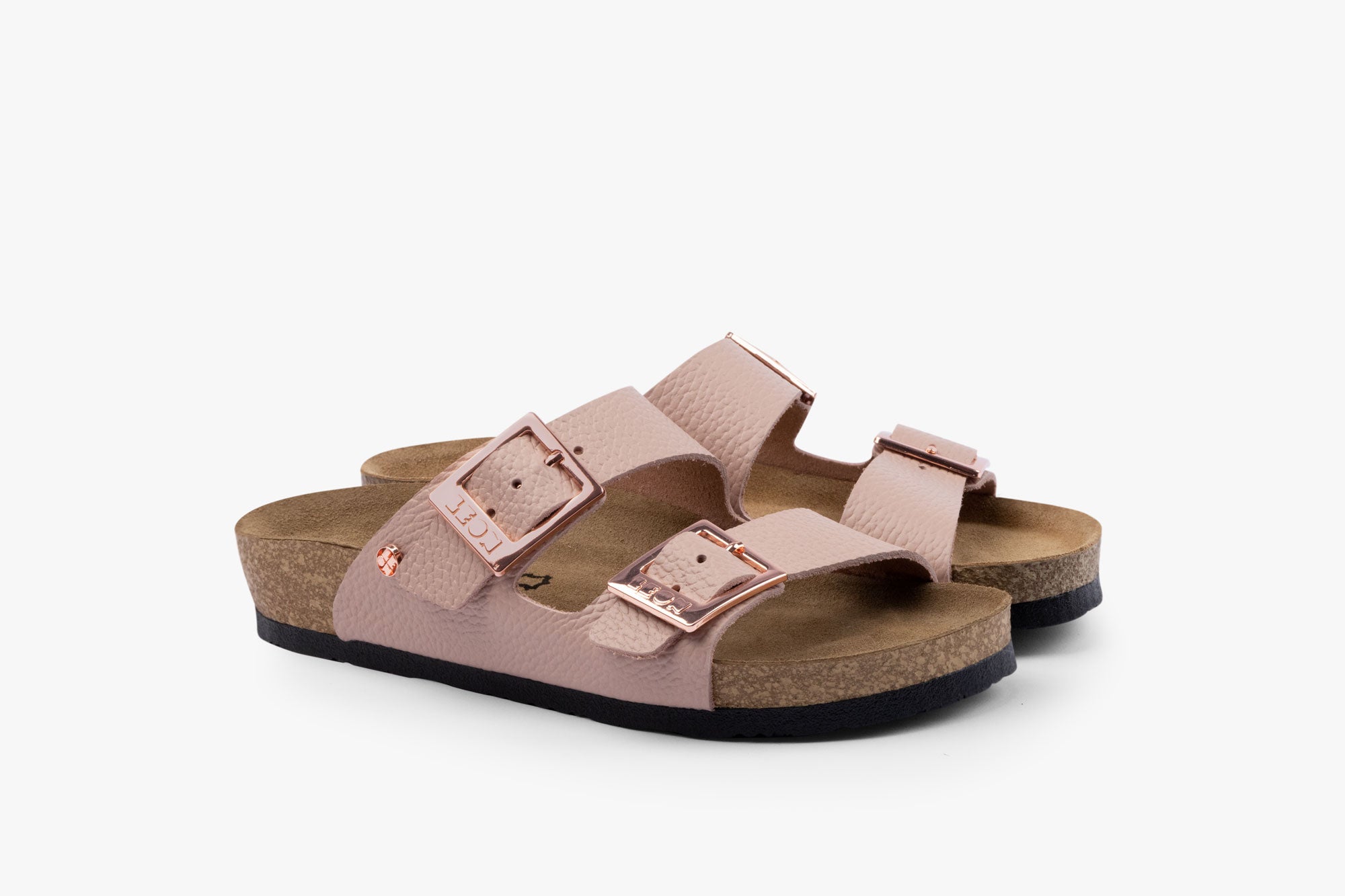 Aura dame læder sandal - lyserød