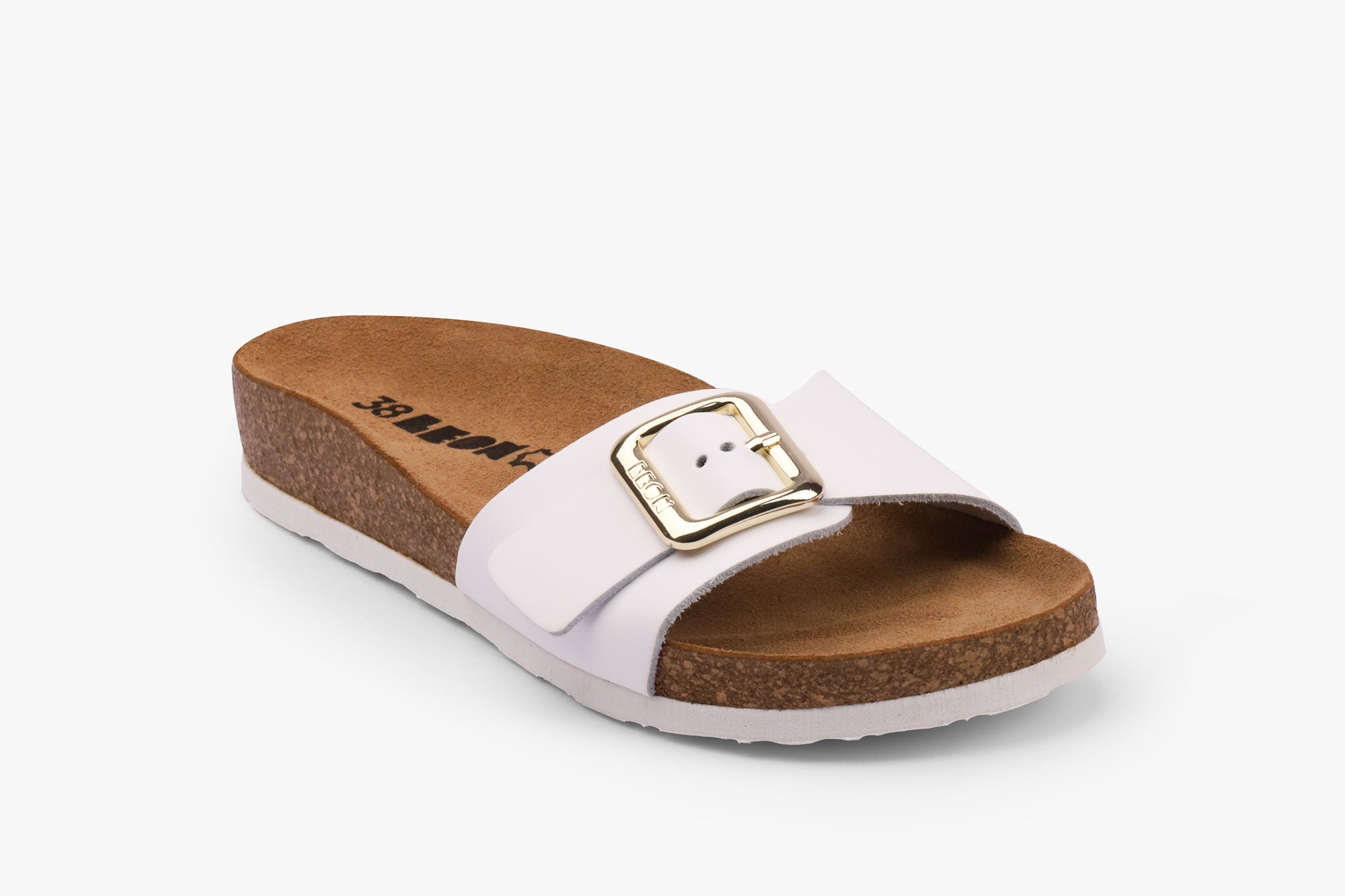 Mia dame læder sandal - hvid