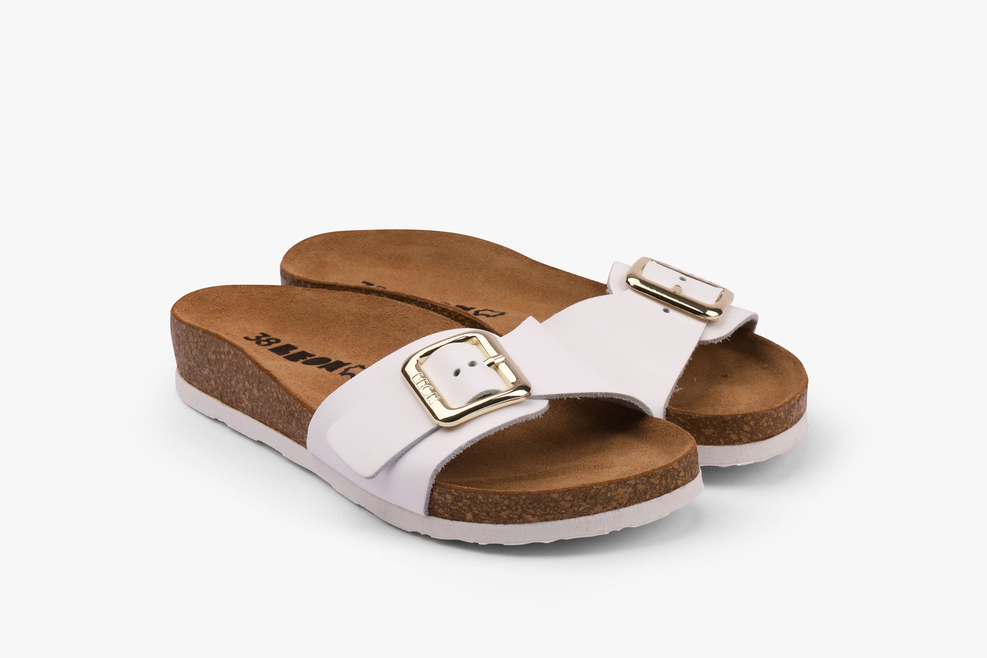 Mia dame læder sandal - hvid