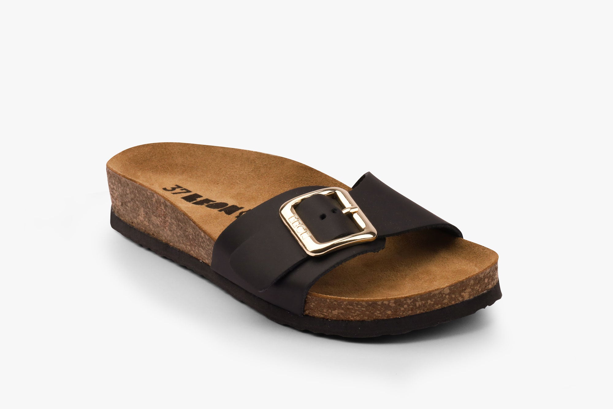 Mia dame læder sandal - sort