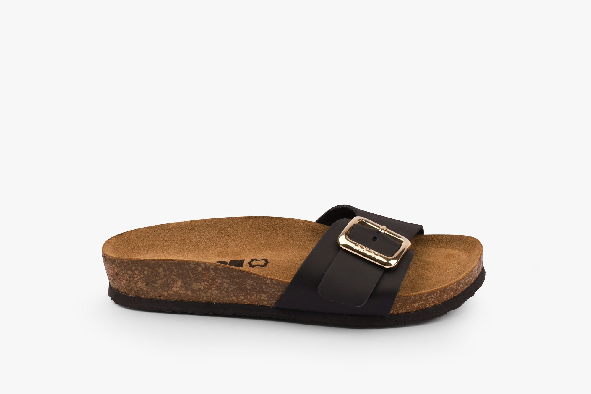 Mia dame læder sandal - sort