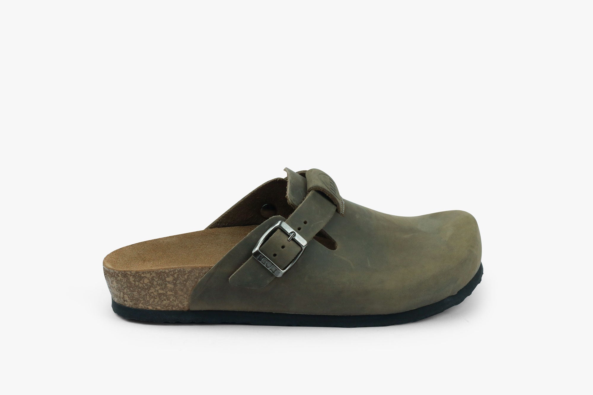 Bjørn herre læder clogs - crazy grøn