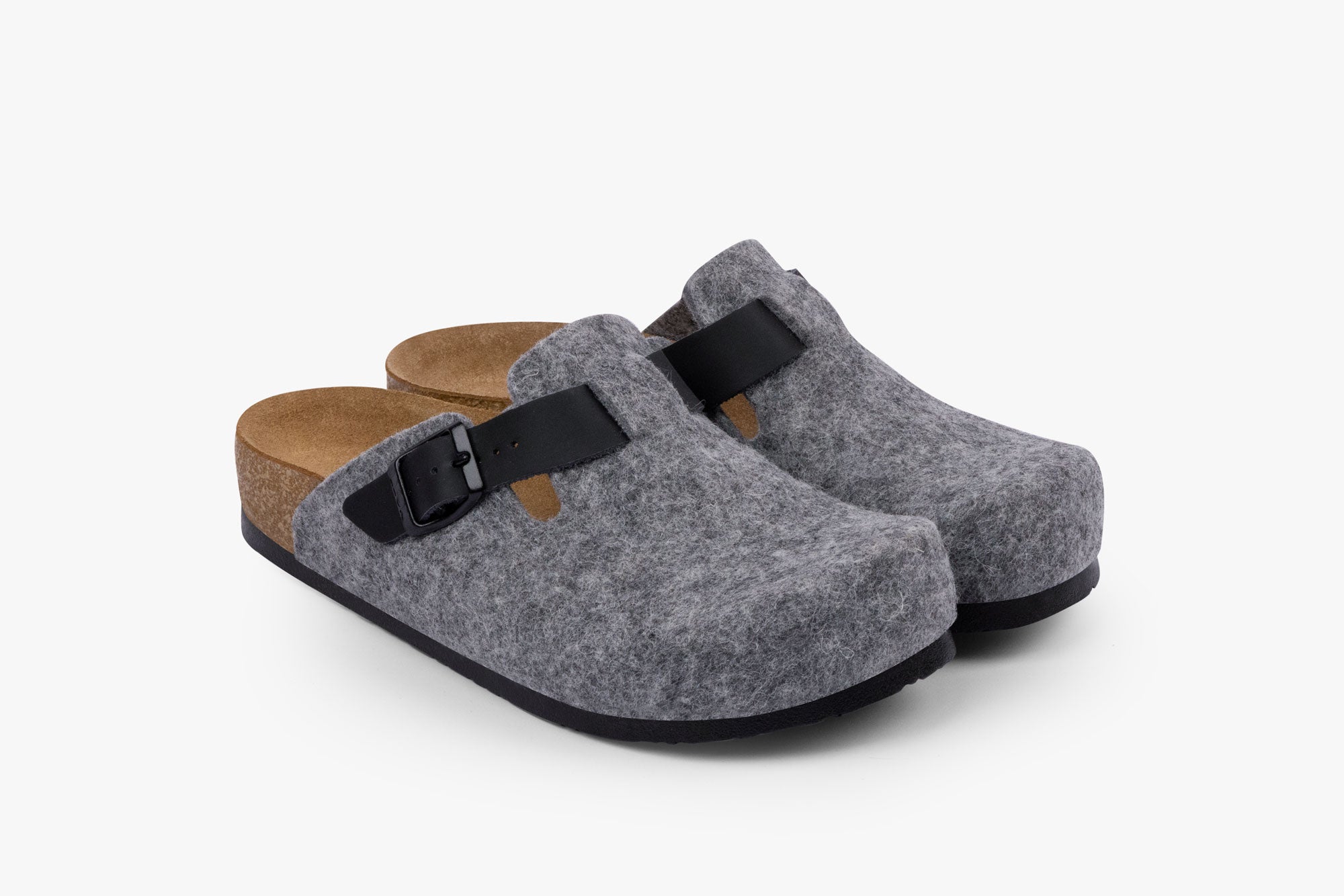 Dame Hjemmesko - Grå Uldfilt