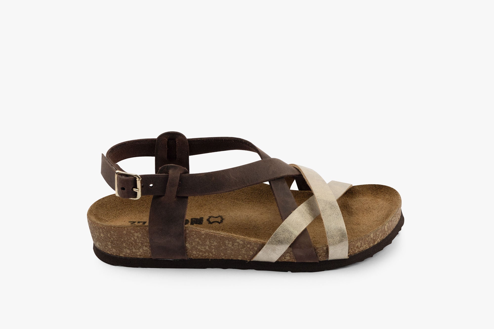 Vivian dame læder sandaler - brun