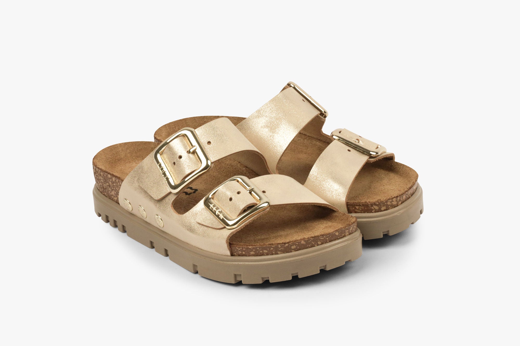 Portofino I dame læder sandaler - guld
