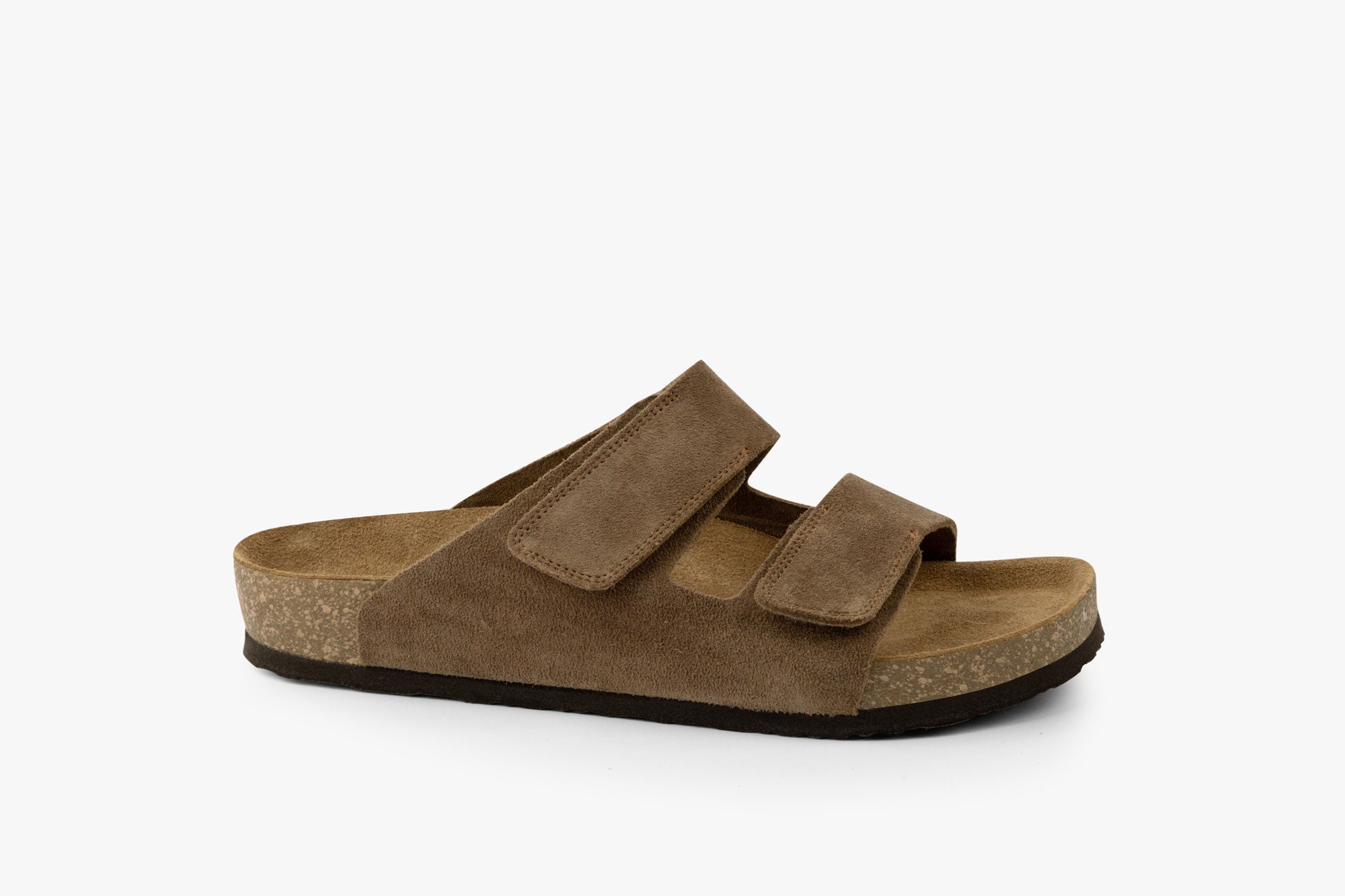 Ridge herre læder sandal - brun