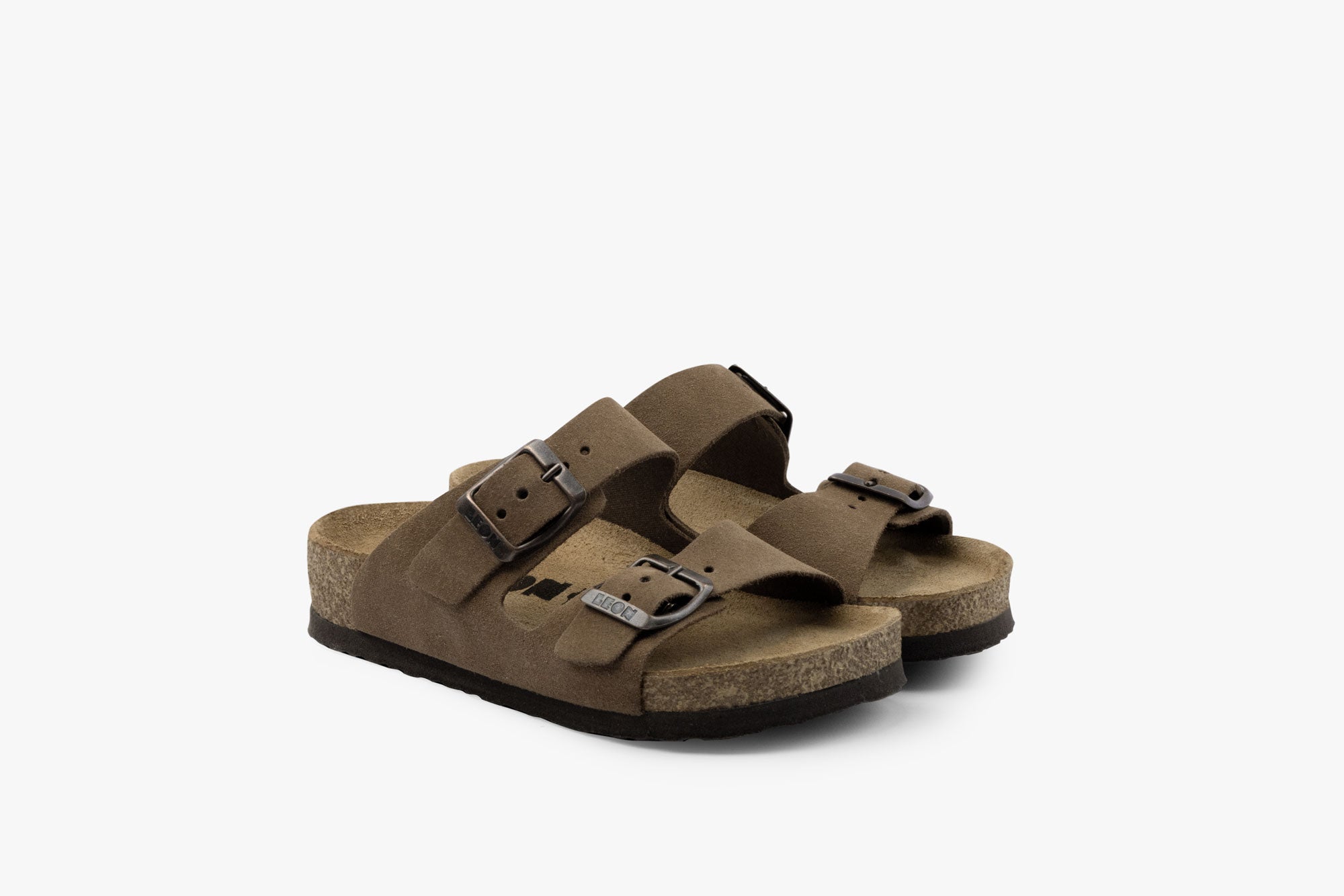Nino børne sandal i ruskind - brun