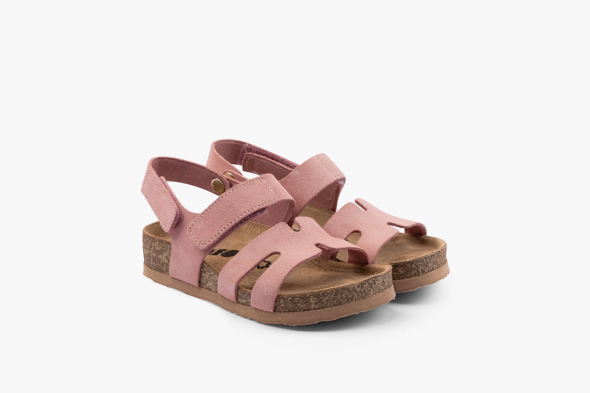 Stella II børne læder sandal med hælrem - lyserød