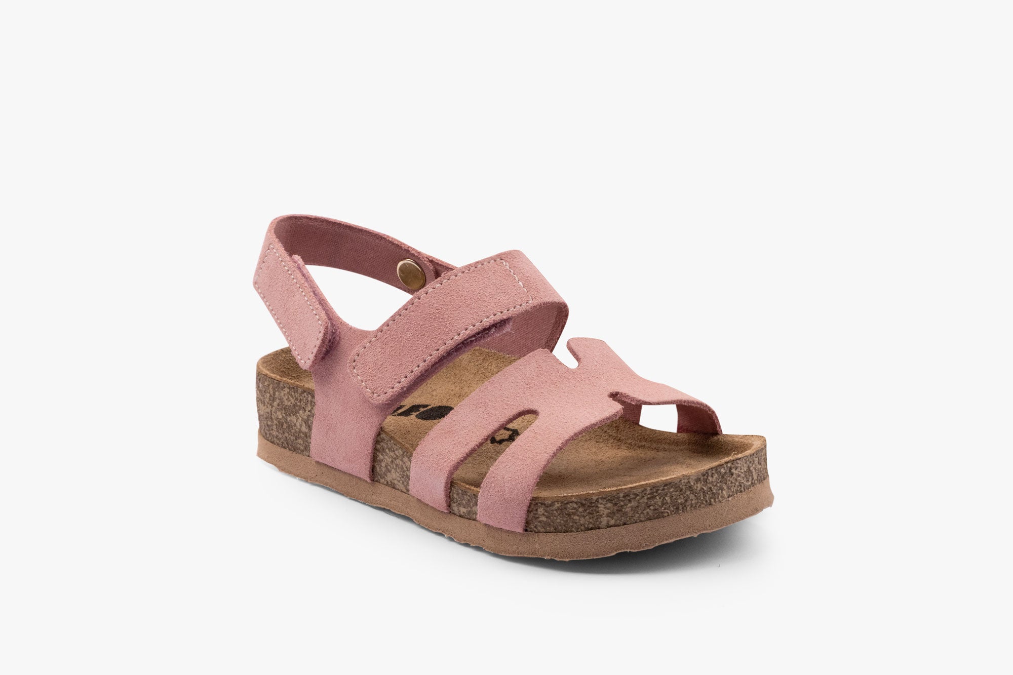 Stella II børne læder sandal med hælrem - lyserød