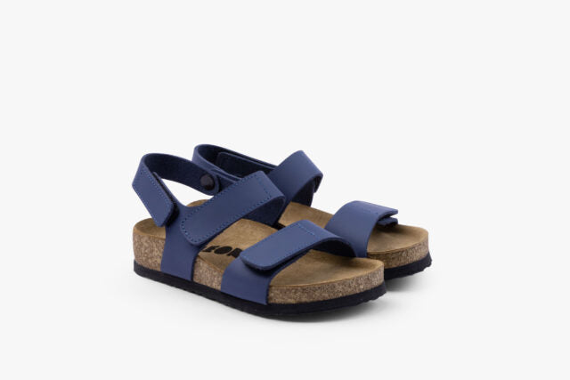Elio børne læder sandal - mørkeblå