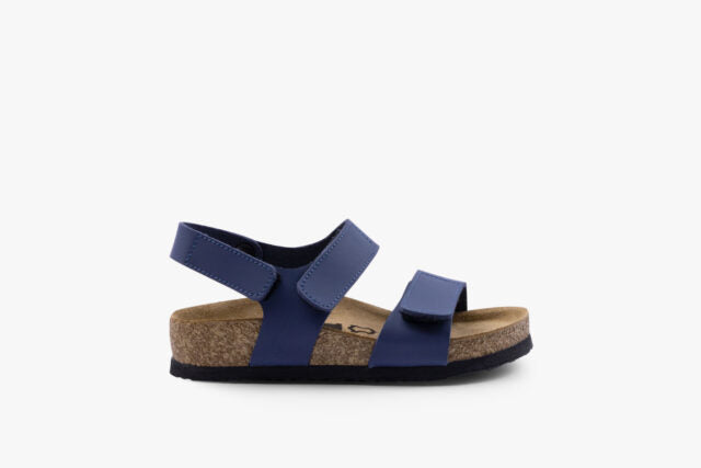 Elio børne læder sandal - mørkeblå