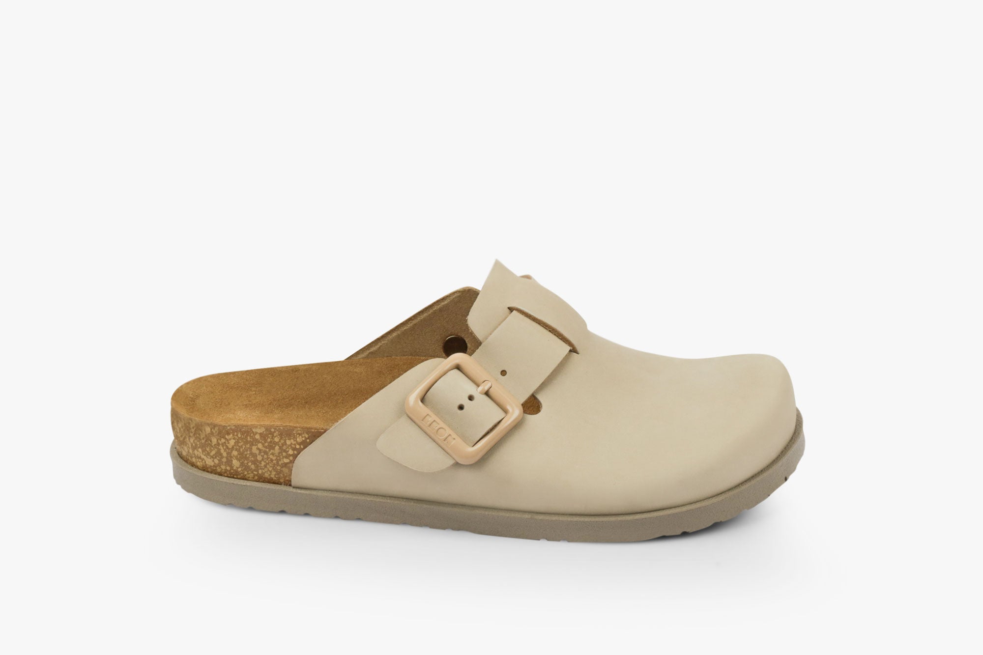 Zira II dame læder clogs - beige