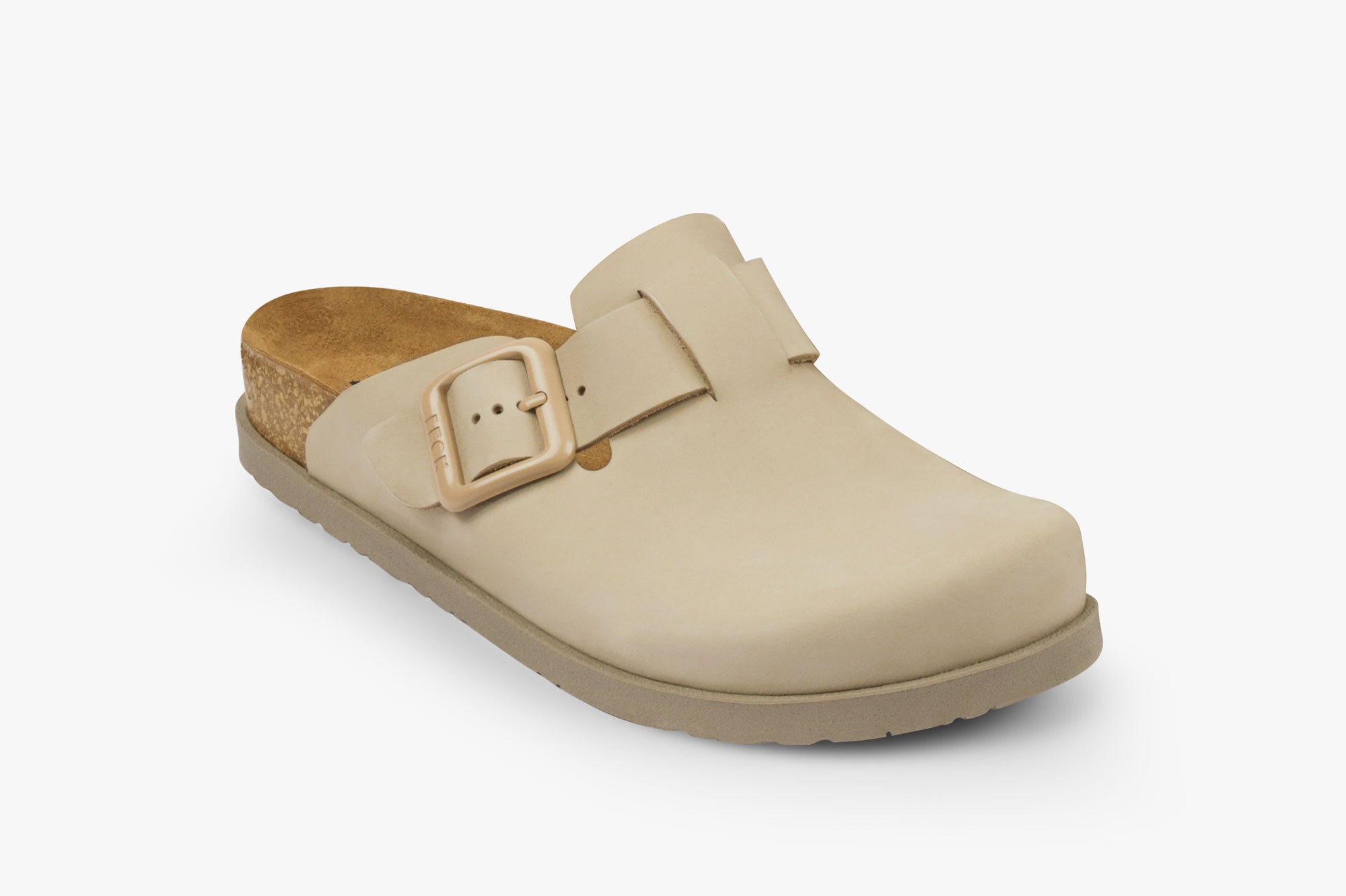 Zira II dame læder clogs - beige