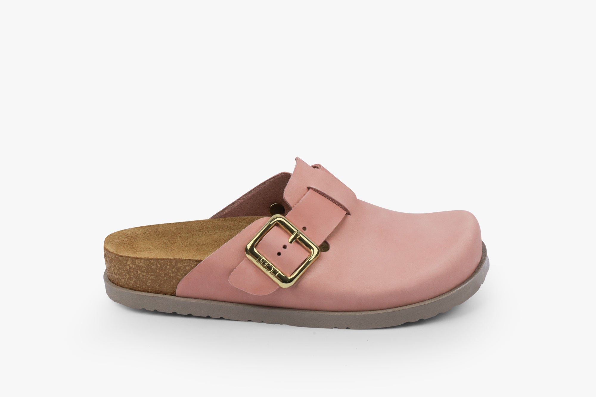 Zira II dame læder clogs - rosa