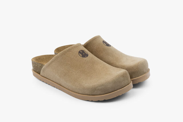 Monolith dame læder clogs - beige