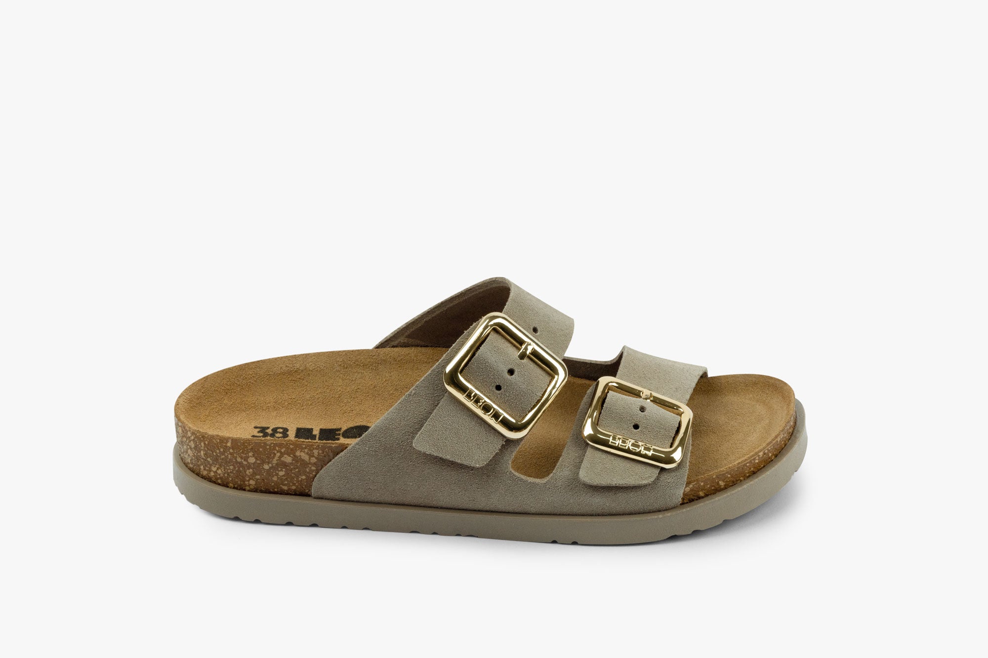 Siena I dame sandaler i ruskind - grå