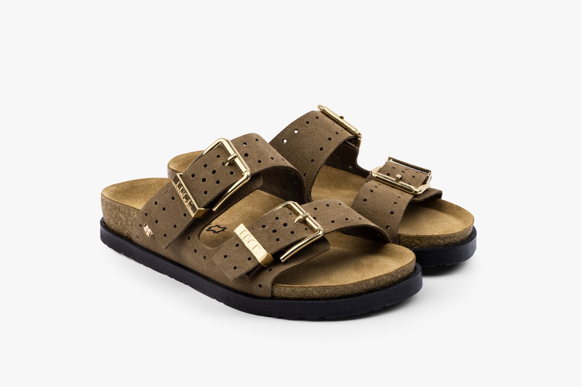 Halo dame læder sandal - brun