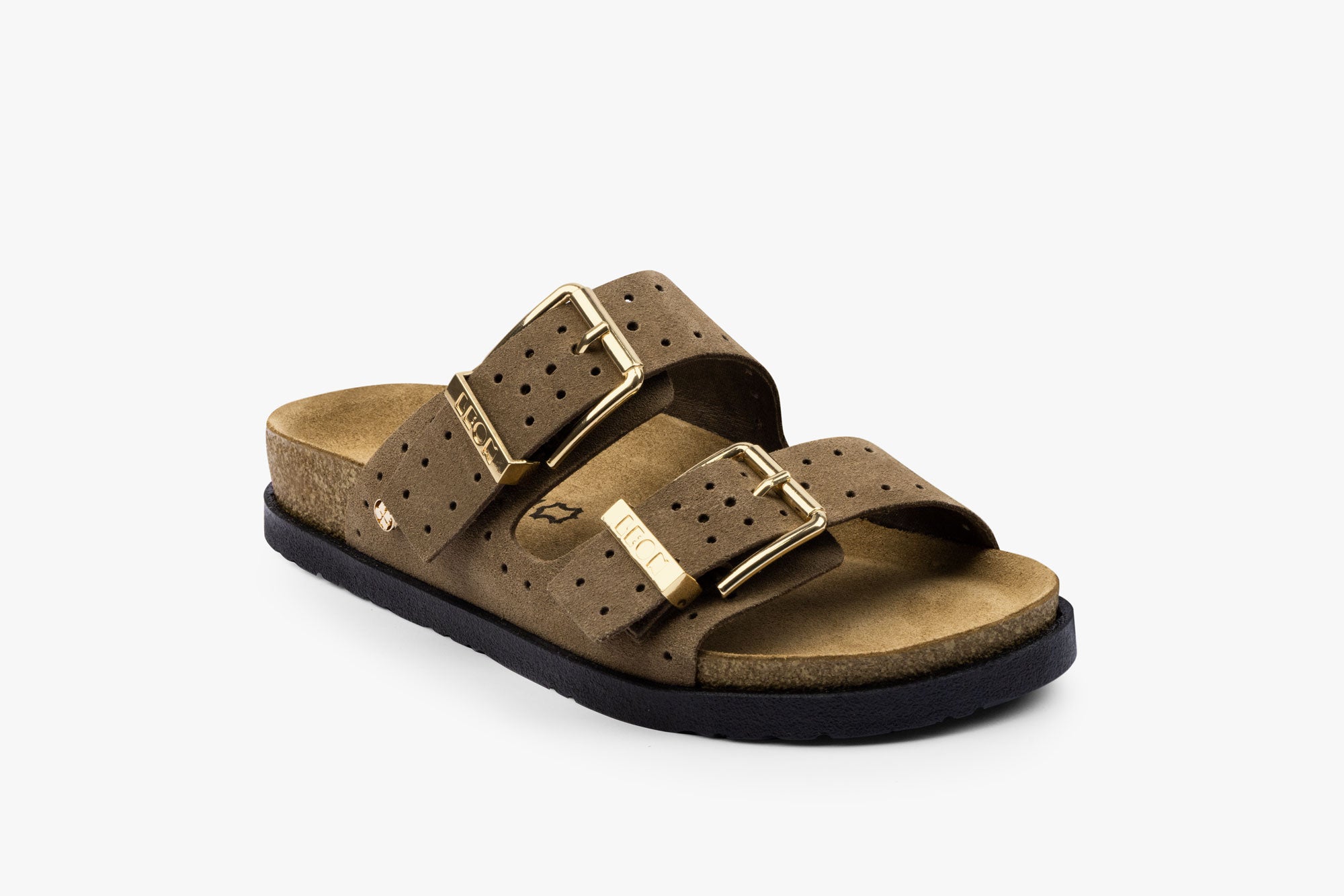 Halo dame læder sandal - brun