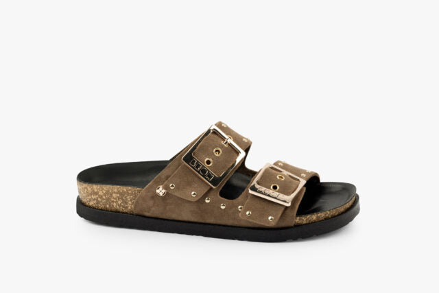 Axia dame læder sandal - brun