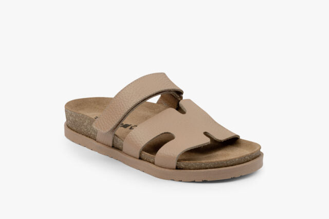 Axis dame læder sandal - beige