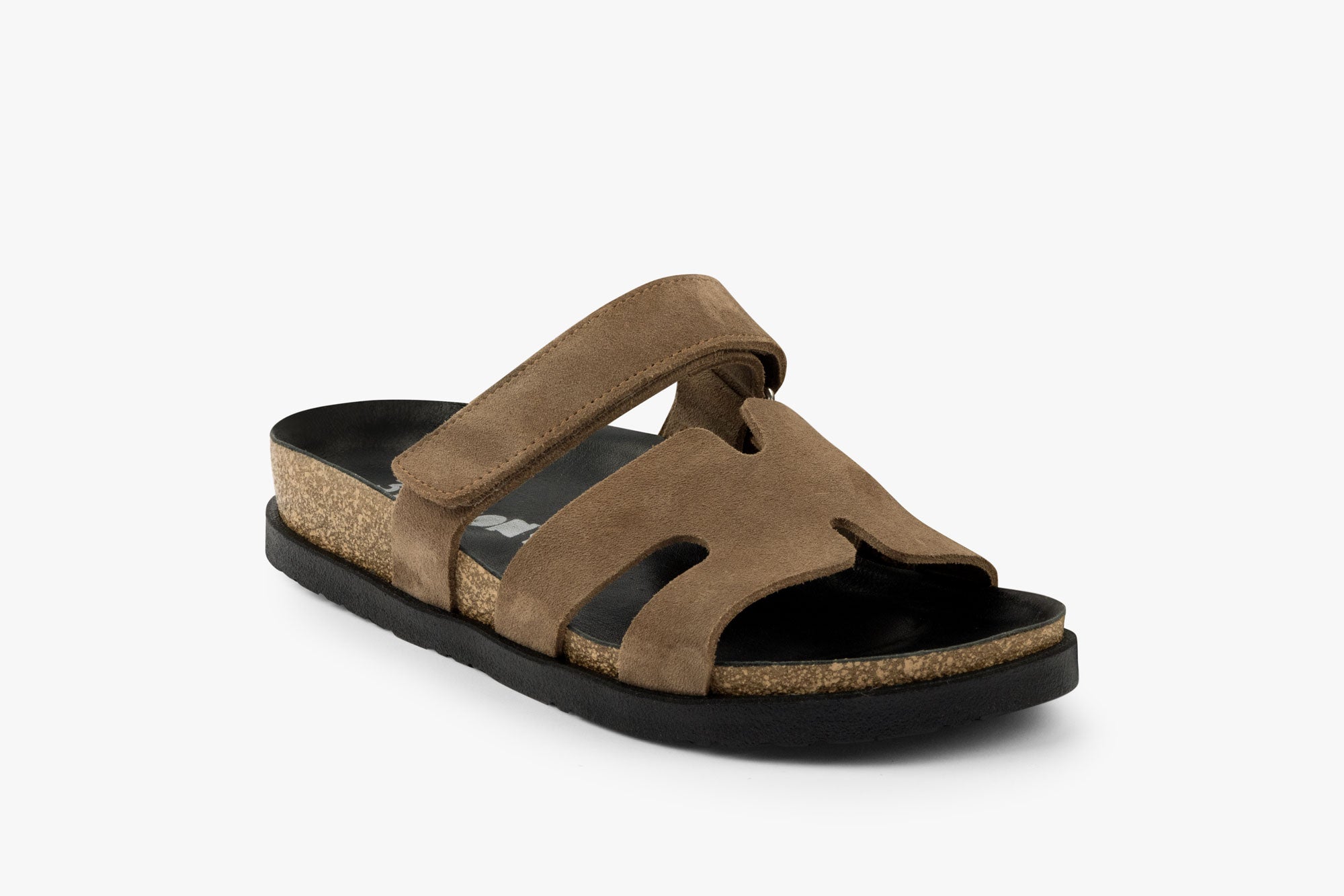 Morphio dame sandal i ruskind - brun
