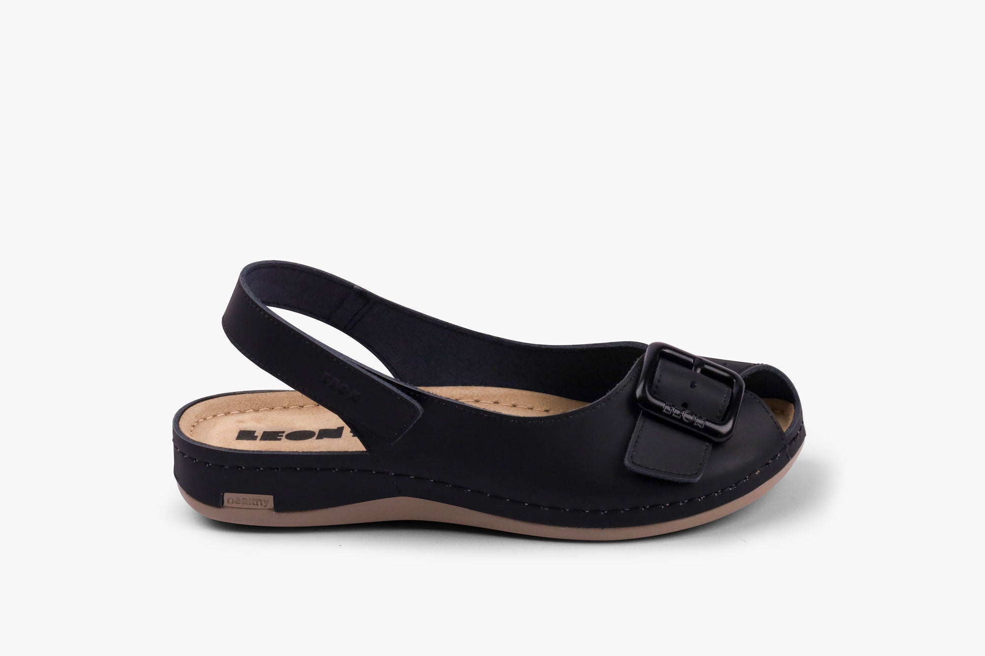 Danu dame læder sandal - sort