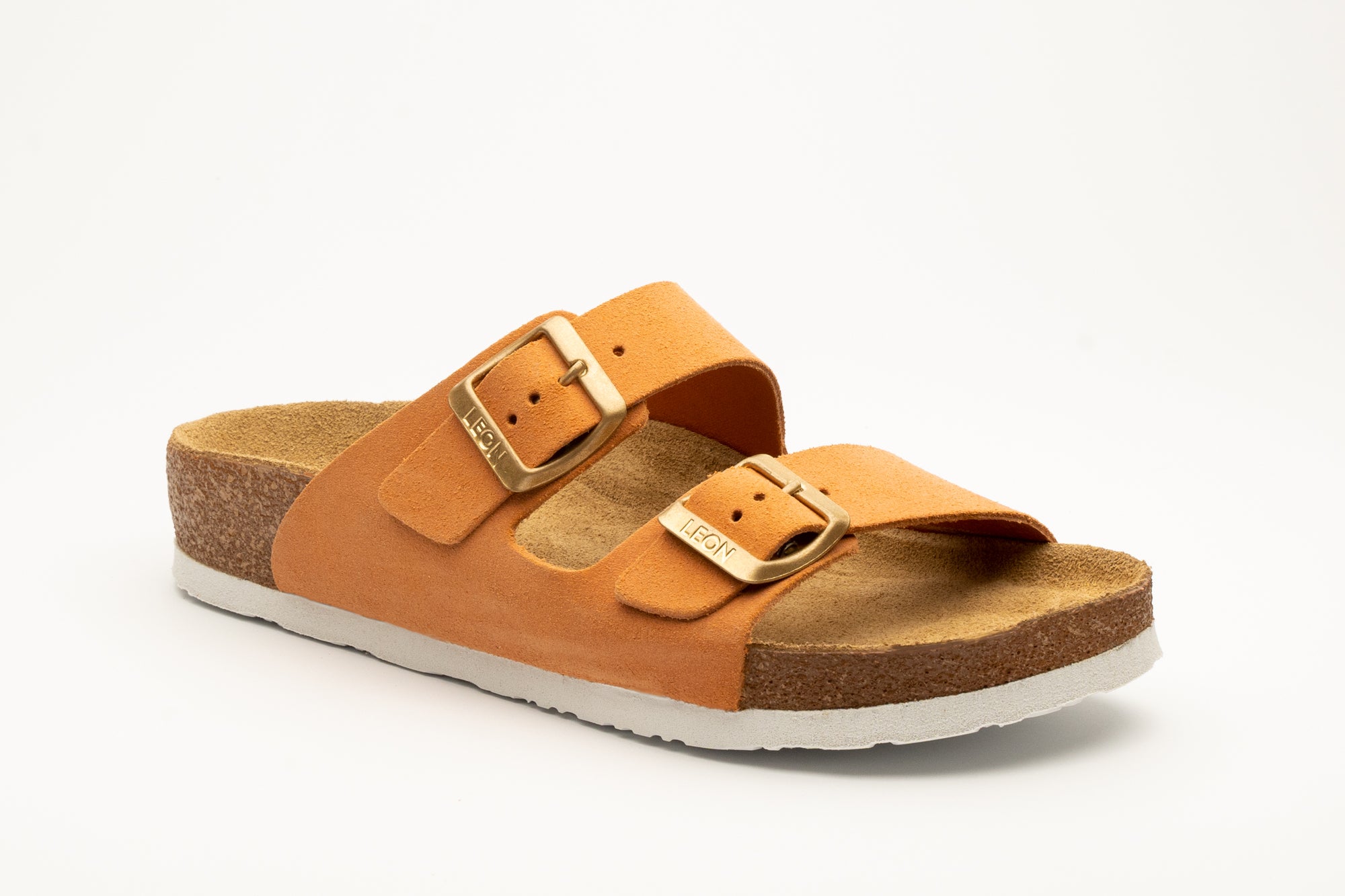Anna dame sandaler i ruskind - orange