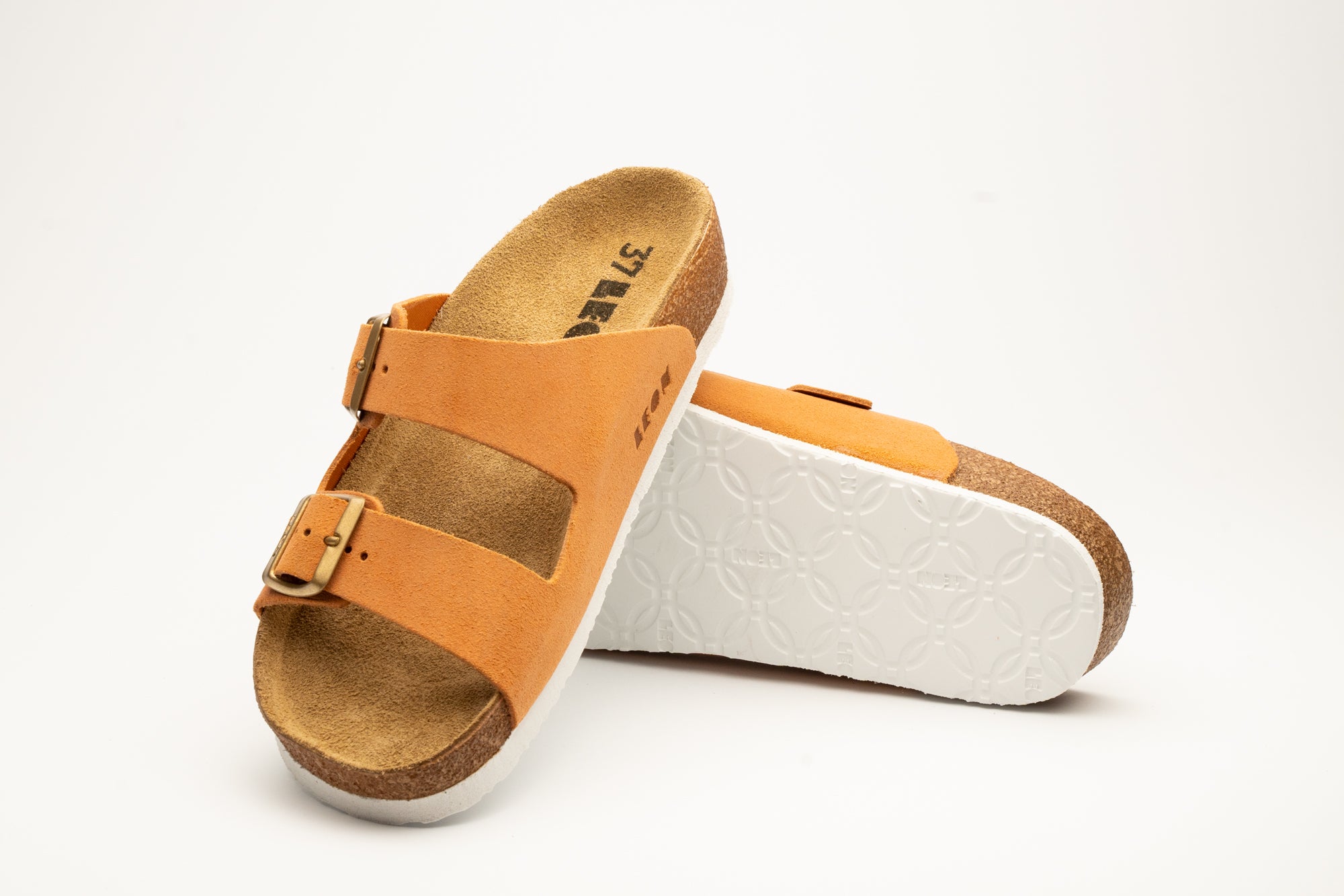 Anna dame sandaler i ruskind - orange
