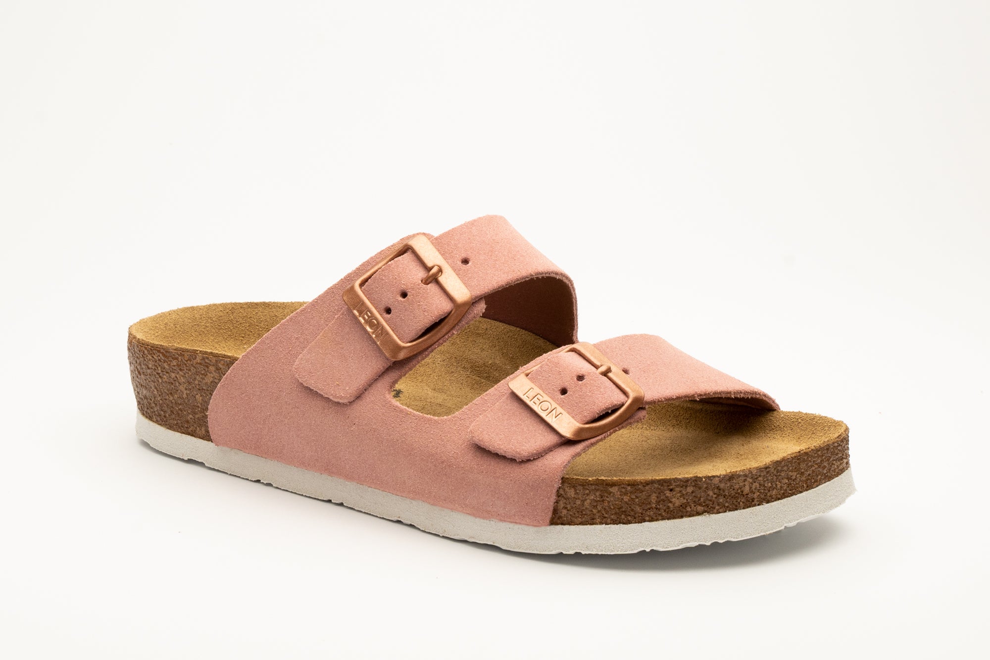 Anna dame sandaler i ruskind - lyserød