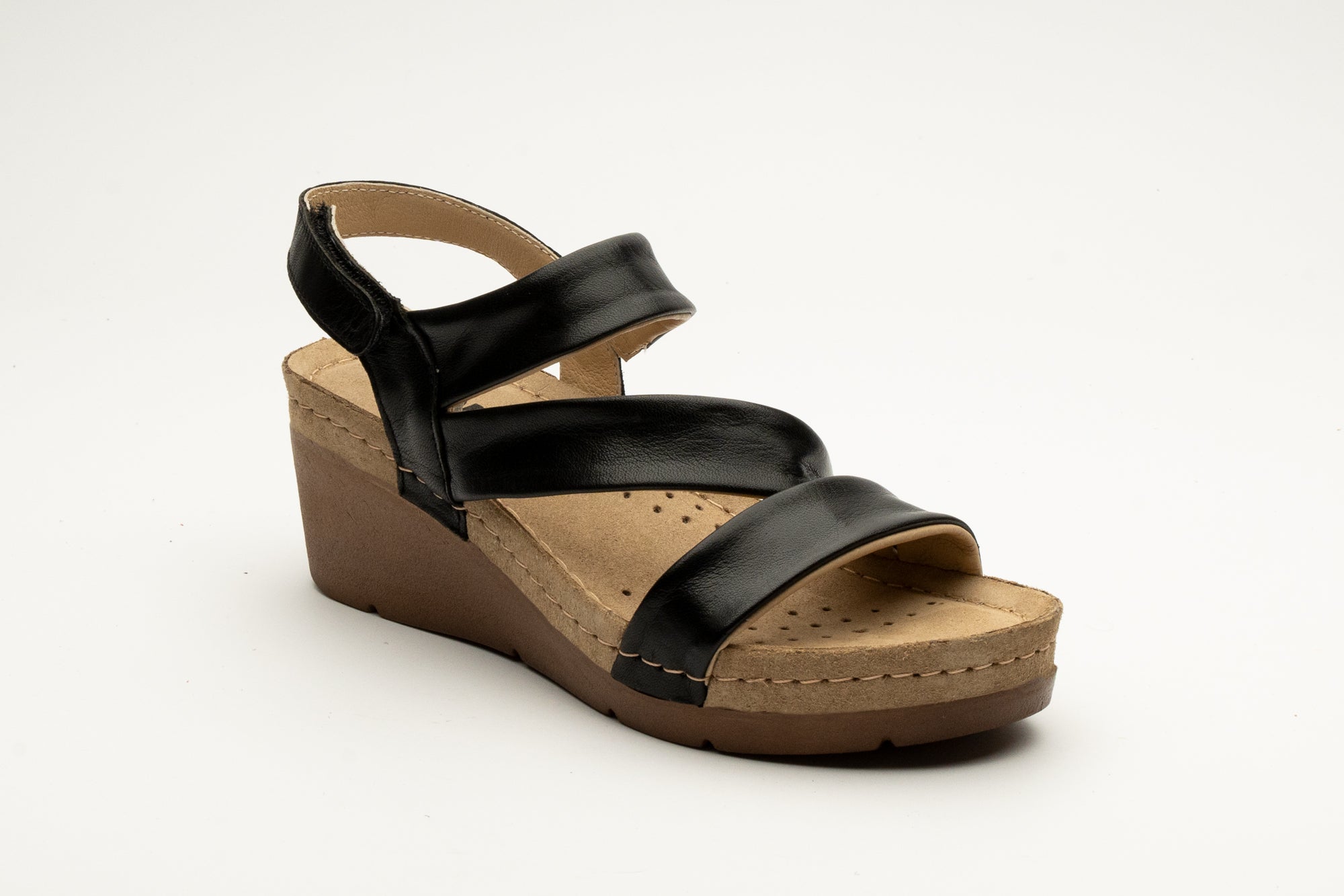 Sofia I dame læder sandaler - sort