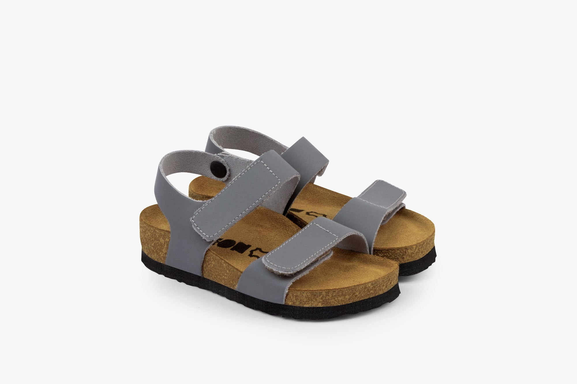 Kai børne læder sandal - grå