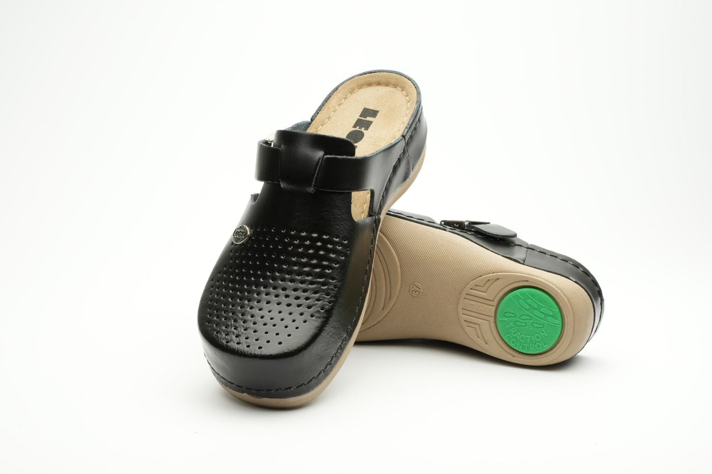 Lana Læder Clogs - Sort