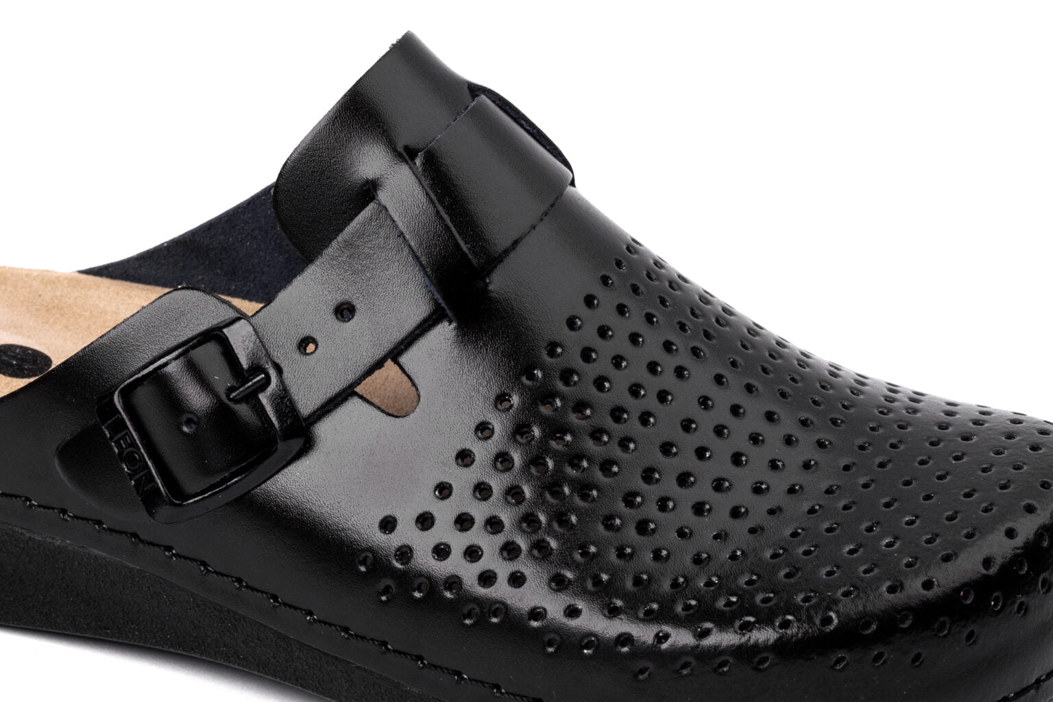 Nora IV Læder Clogs - Sort