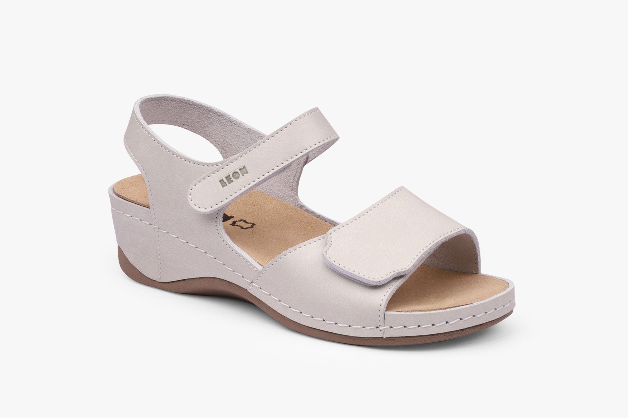 Aurora V dame Læder sandal - råhvid