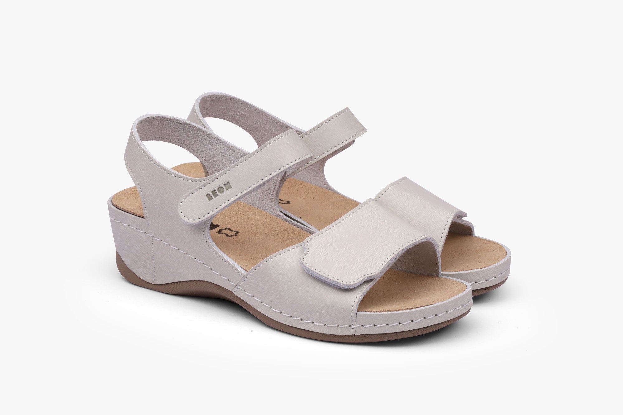 Aurora V dame Læder sandal - råhvid