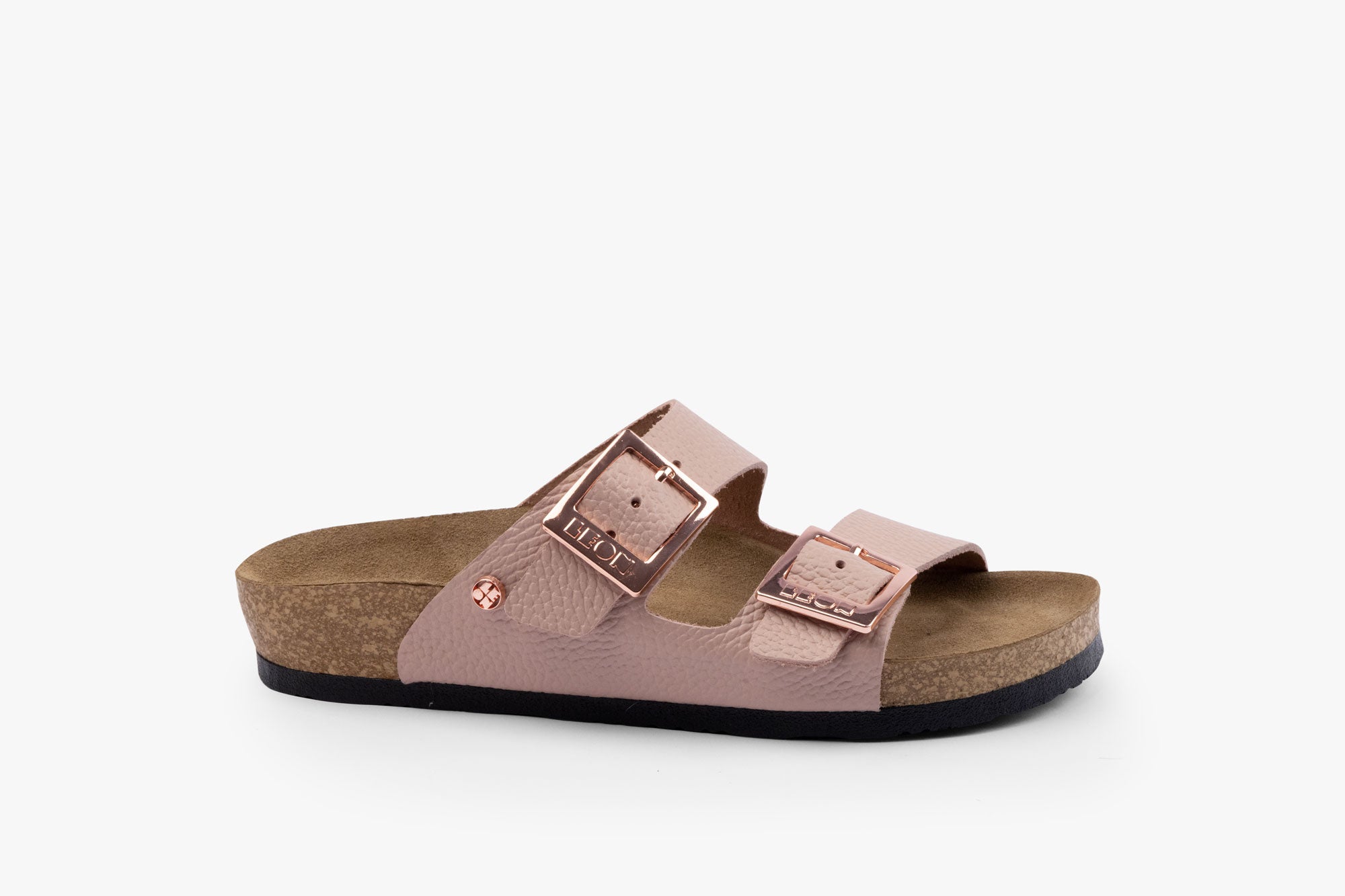 Aura dame læder sandal - lyserød