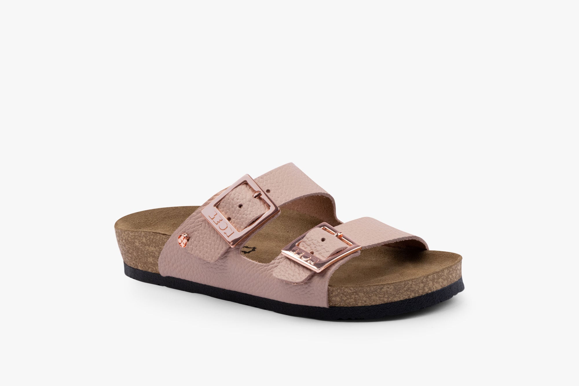 Aura dame læder sandal - lyserød