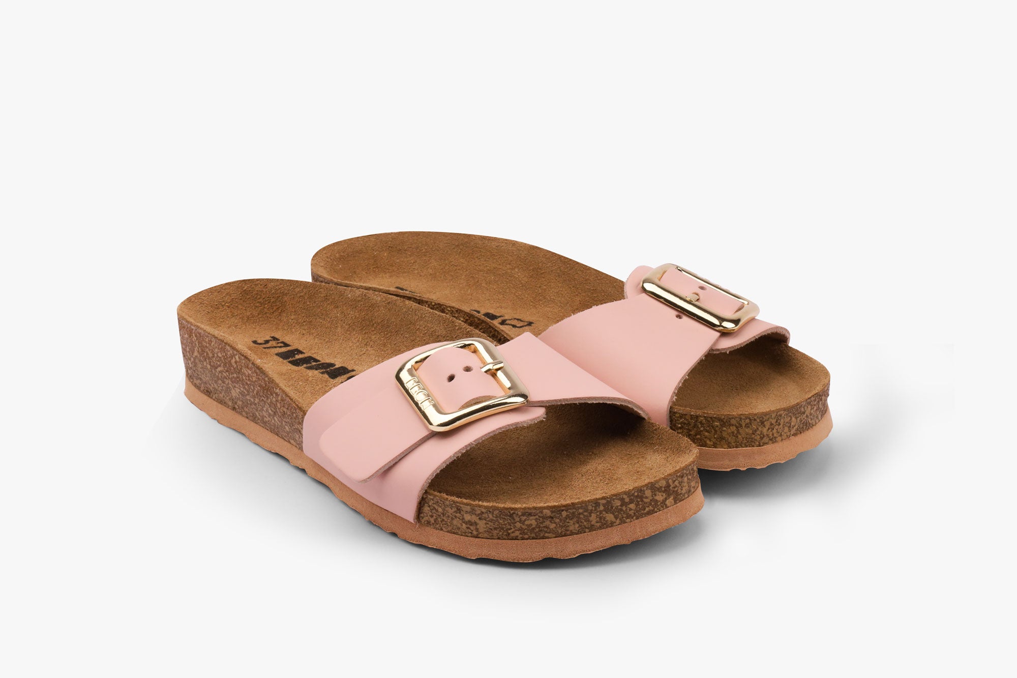 Mia dame læder sandal - lyserød