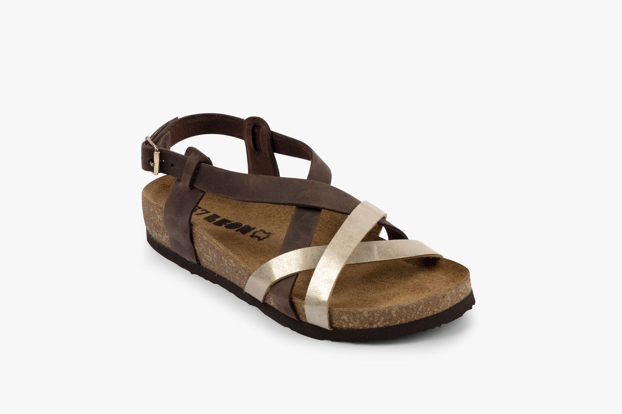Vivian dame læder sandaler - brun