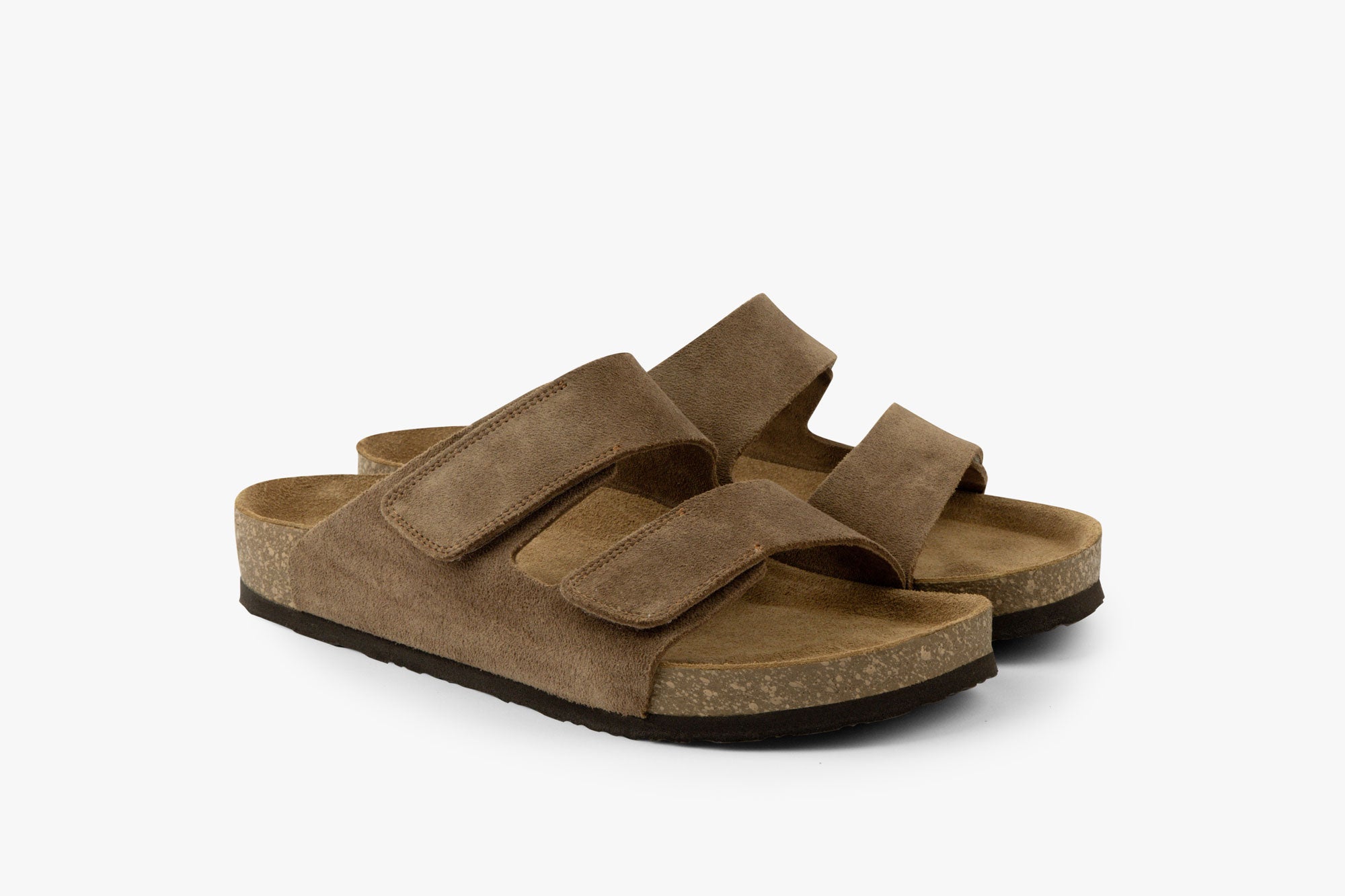Ridge herre læder sandal - brun