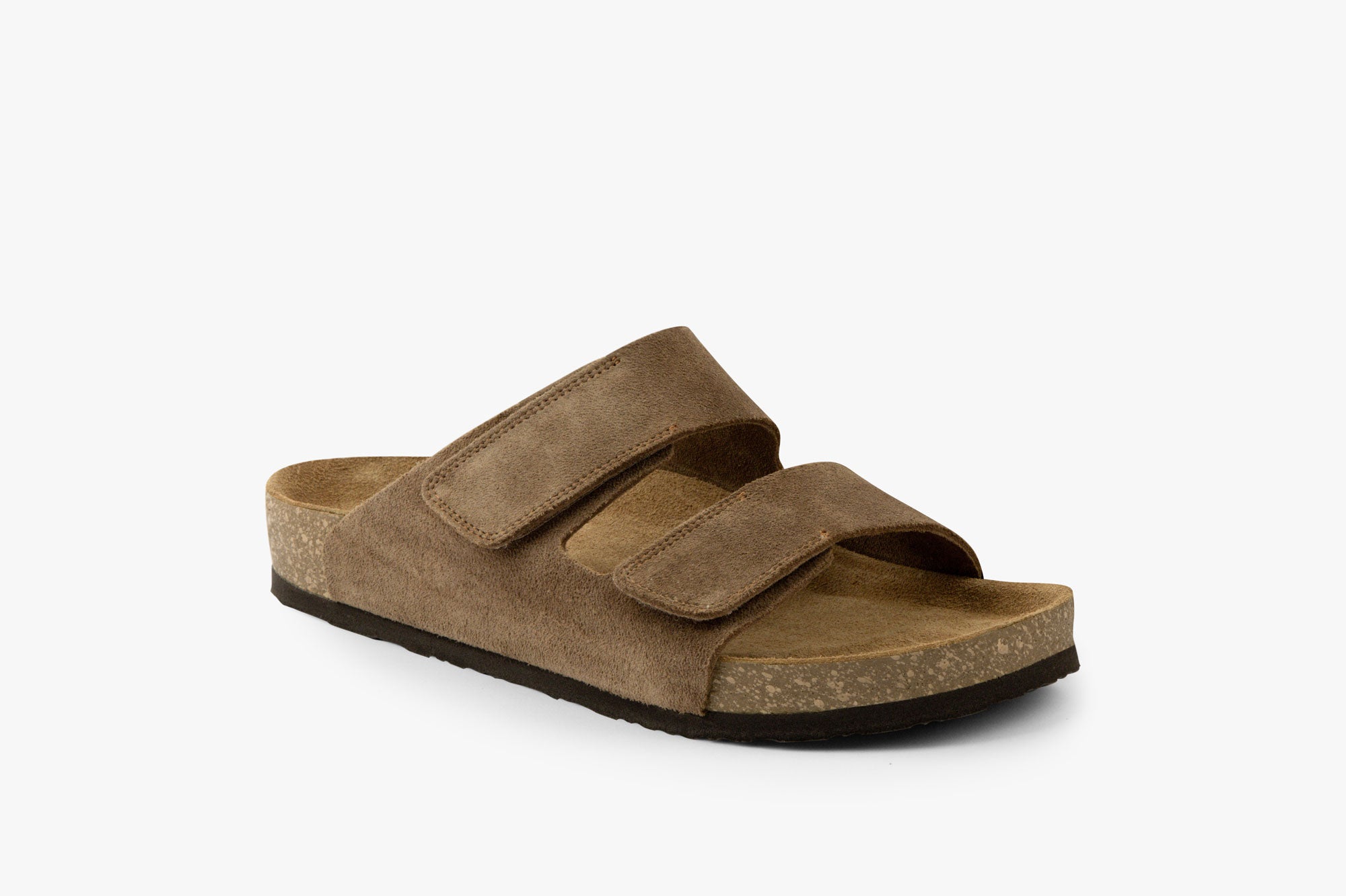 Ridge herre læder sandal - brun