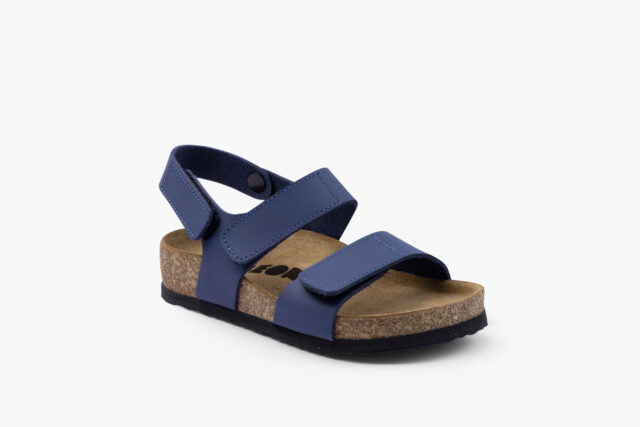 Elio børne læder sandal - mørkeblå