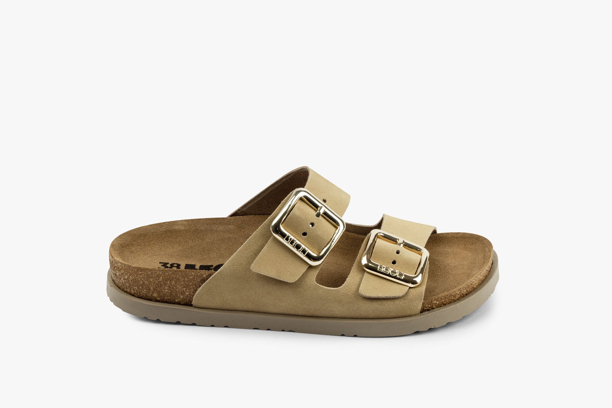 Siena I dame sandaler i ruskind - beige