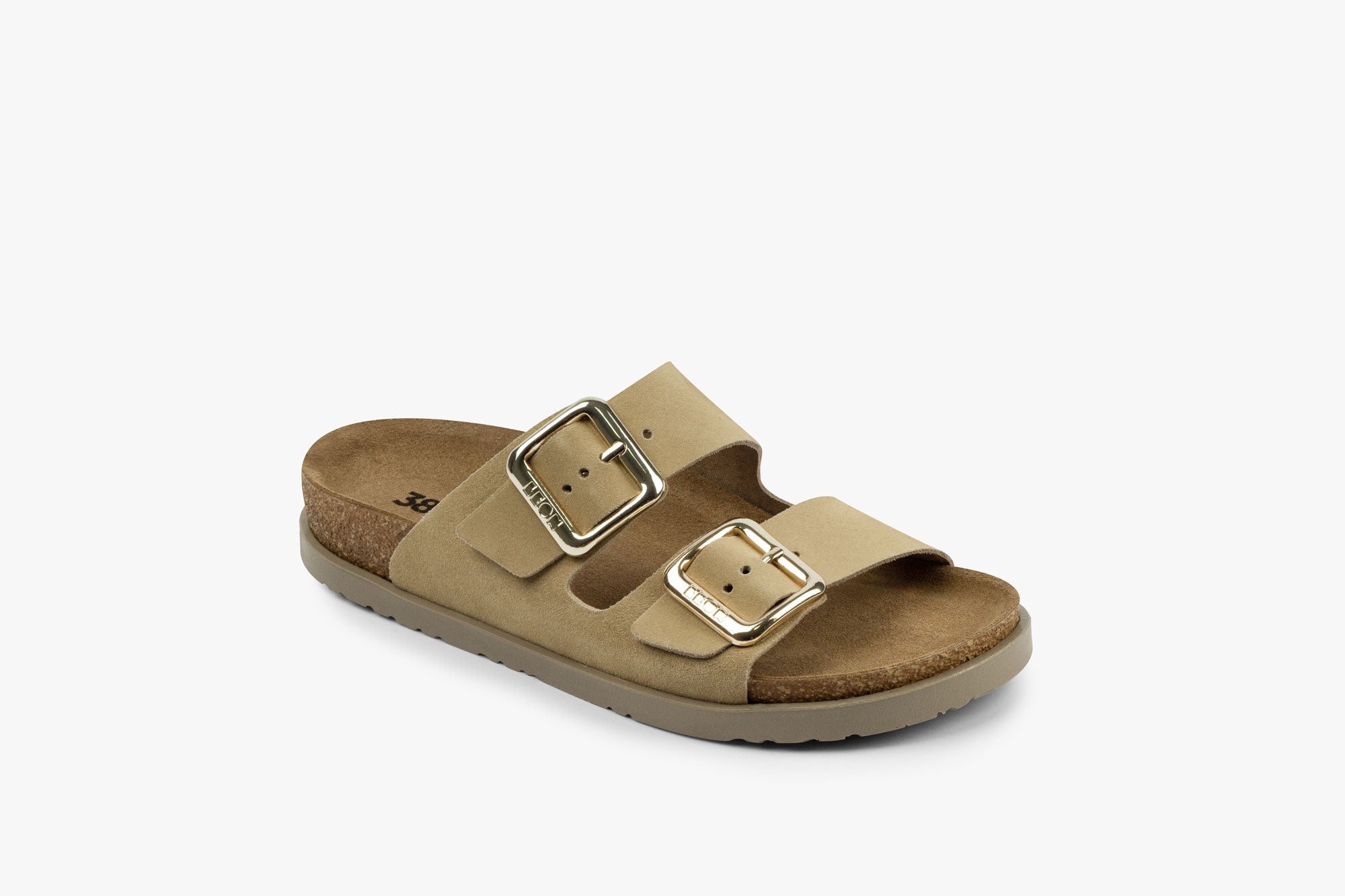 Siena I dame sandaler i ruskind - beige