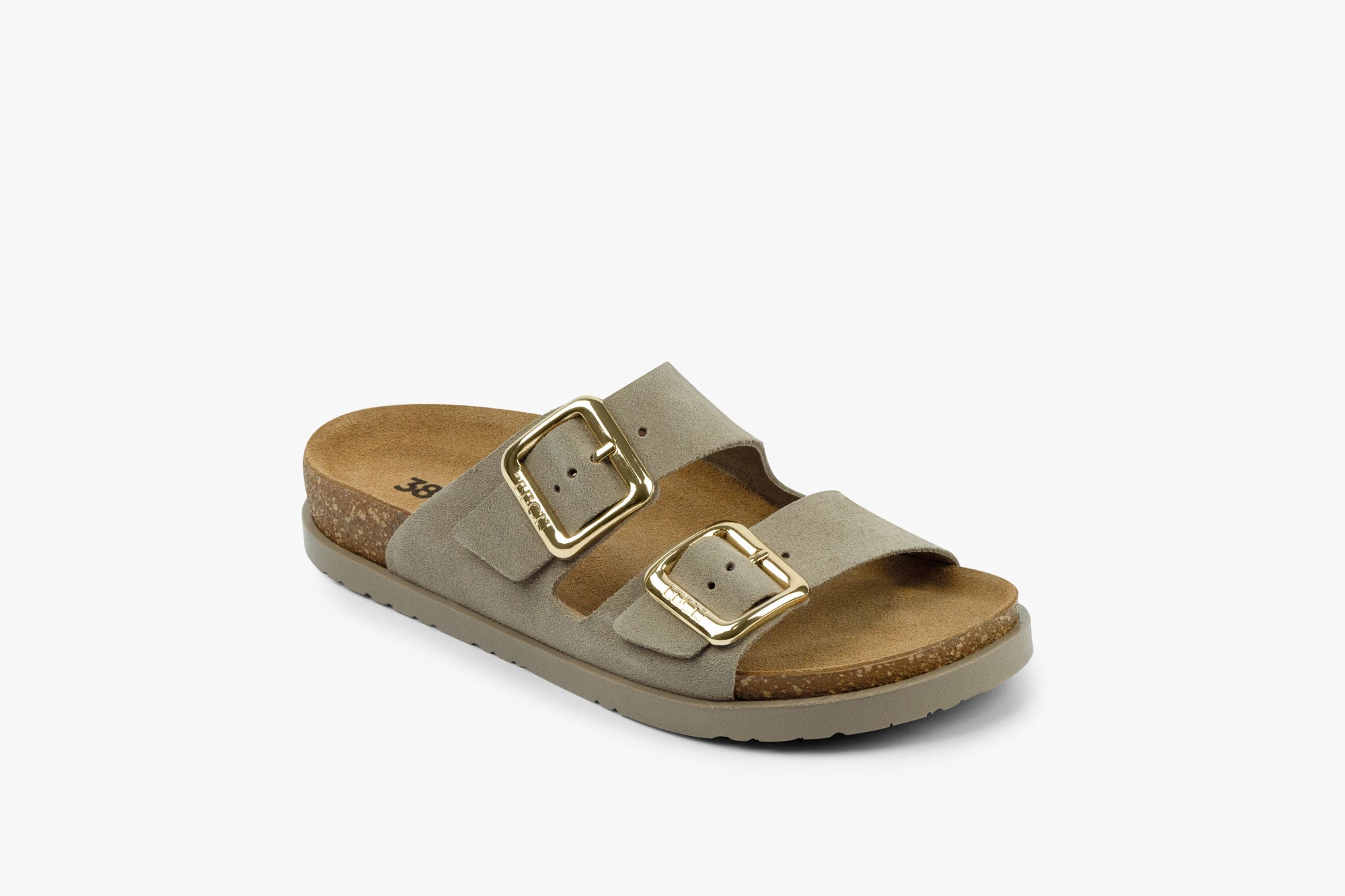 Siena I dame sandaler i ruskind - grå