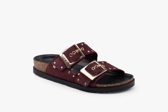 Axia dame læder sandal  - bordeaux