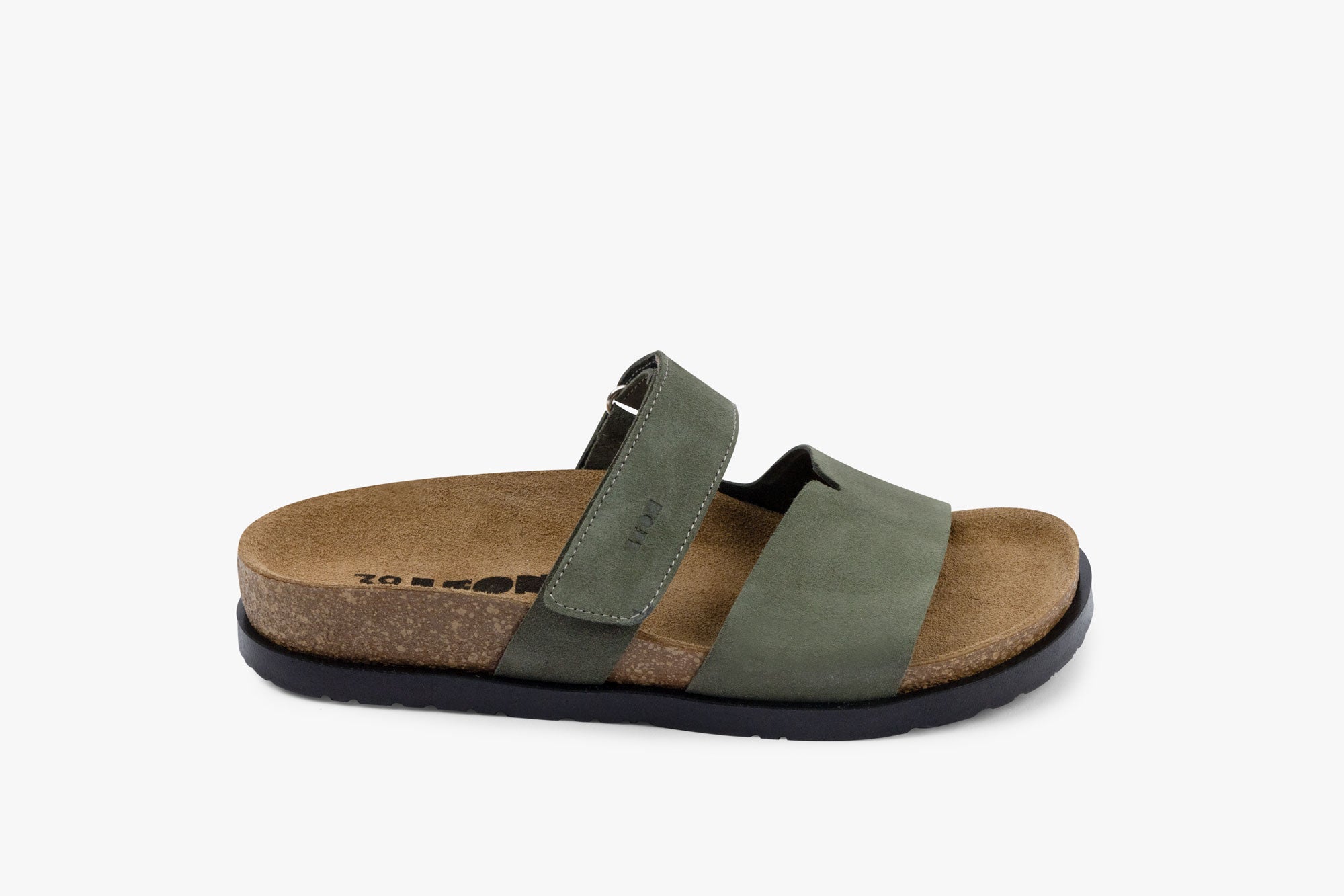 Gaia dame læder sandal - grøn