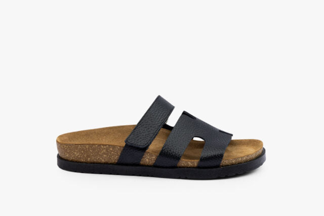Axis dame læder sandal - sort